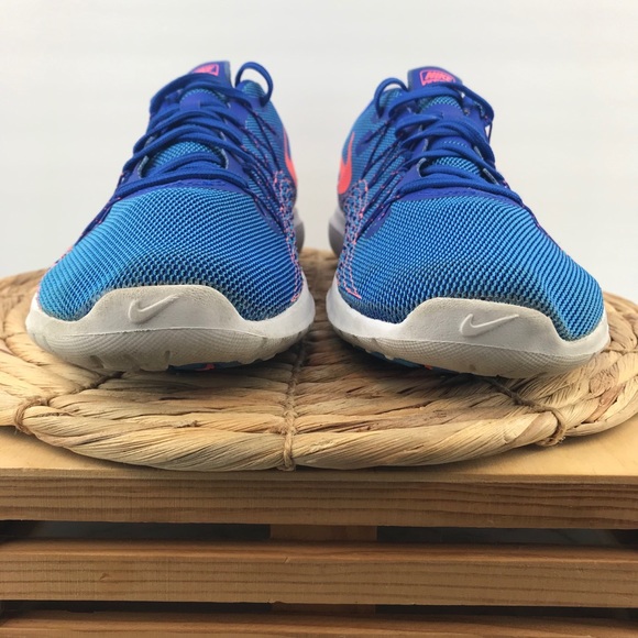 Nike Flex Fury 2 Blue Mango White Running Shoe - Picture 4 of 9